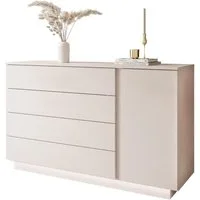 yourhouse24 Kommode LUNA II Sideboard 1D4S mit LED Beleuchtung