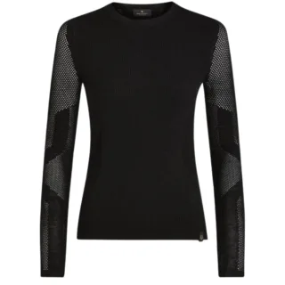 Belstaff Kai Rundhals-Langarm-T-Shirt in Schwarz