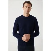 Cinque Strickpullover CIZAC Rundhalsausschnitt, Slim Fit, Rippdetails an der Seitennaht