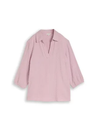 Tom Tailor - Plus Size - Bluse aus Baumwolle light elderberry - Gr. - 48