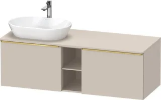 Duravit D-Neo Konsolenwaschtischunterbau wandhängend Taupe Matt 1400x550x459 mm - DE4950L34910000 DE4950L34910000