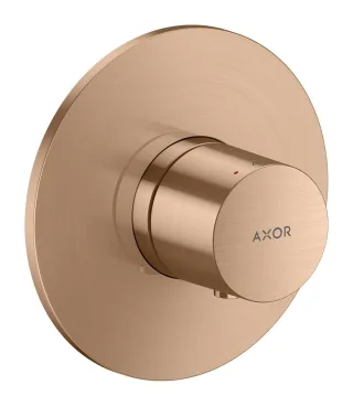 Hansgrohe Thermostat Unterputz AXOR One Fertigset brushed red gold, 48711310 48711310