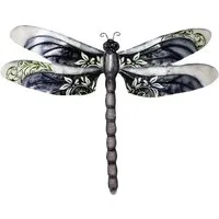 MystiCalls Dekofigur Wanddekoration Libelle - Tier Dekoration Metallfigur Blech Tier (1 St), Sammelfigur, Sammlerfigur, Designerfigur, Dekofigur, Dekorationsobjekt