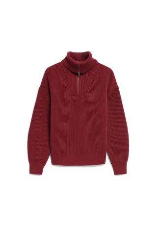 Armedangels - VANISÉ RIB KNIT TROYER velvet red-light velvet red - Gr. - S