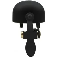 Crane Bell Co Fahrradklingel E-NE All Black Brass, Ø Klemmung: 22.2mm bis 31.8mm