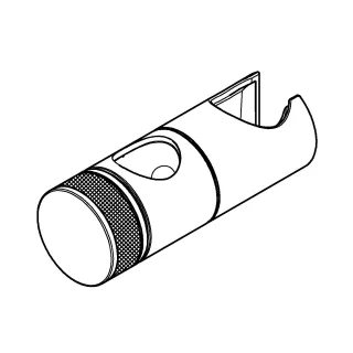 GROHE Gleitelement 48424 RSH SmartActive Brausestangen hard graphite gebürstet, 48424AL0 48424AL0
