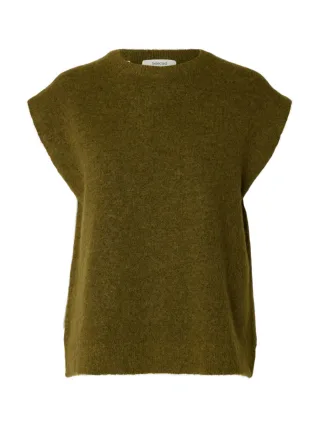 selected men - Strickpullunder - SLWLULU grün - Gr. - XS