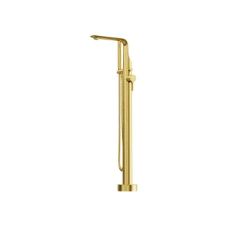Steinberg Serie 290 Freistehende Wanne/Brause -Armatur, Gold gebürstet 290 1162 BG