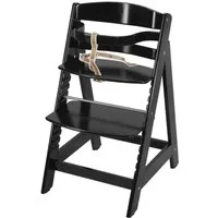 roba® Hochstuhl Treppenhochstuhl Sit up III, schwarz, aus Holz
