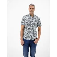 LERROS Kurzarmhemd Kurzarmhemd mit sportivem Button-down-Kragen