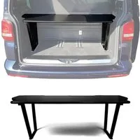 Klappmatratze Multiflexboard Bettverlängerung für VW T5 T6 Multivan 2003-24 Schwarz, OMAC, 9 cm hoch