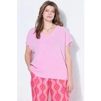 Studio Untold Druckbluse Blusenshirt oversized Musselin V-Ausschnitt
