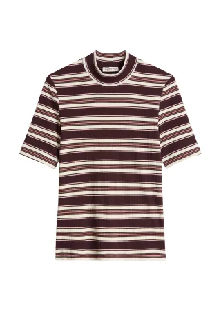 Marc OPolo DENIM - MTCWJ_T-Shirts Dark Red_Multi_01 - Gr. - M