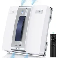 lubluelu Fensterputzroboter CHYW200 Intelligenter Fensterputzer Fenstersauger mit Fernbedienung, mit 60ml Wassertank und Sprühfunktion / Anti-Fall