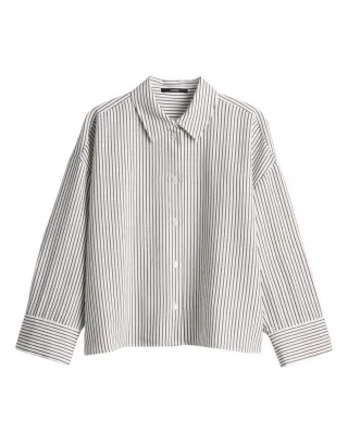 someday - Gestreifte Bluse - Zaskia braun/weiß - Gr. - 38