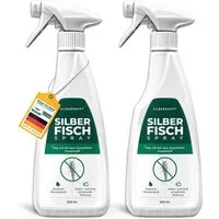 Silberkraft Insektenspray Silberkraft Silberfischspray - Silberfische, Papierfische vertreiben, 500 ml, 2-St., gegen Silberfrische, Papierfische, mit Zitronenduft, Repellent