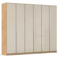 OTTO home Drehtürenschrank Kleiderschrank Kleiderschränke Schrank Garderobe AGORDO mit Glasfront (in zwei Griff-Farben, Breiten 91-405 cm) durchdachte Innenausstattung, in 8 Breiten und 2 Höhen MADE IN GERMANY