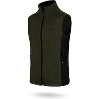 normani Fleeceweste Herren Strick-Fleeceweste Shamattawa Winterweste mit Seitentaschen und Neopren - Ärmellose Strickweste