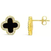 Ars-Argenti Paar Ohrhänger Sexy Kleeblatt Ohrhänger Ohrringe "Lucky Luxe "-925 Sterling-Silber