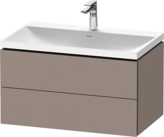 Duravit L-Cube c-shaped Set wandhängend Basalt Matt 800x480x480 mm - LC6951O43430000 LC6951O43430000