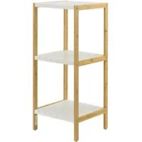 en.casa Standregal, Balsfjord Bambusregal 33x34x80cm, 3 Ablagen
