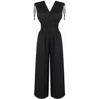 ITALY VIBES Jumpsuit - sommerlicher Overall mit Hosentaschen - Einteiler mit Smokbund