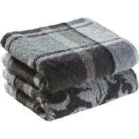 Erwin Müller Duschtuch Duschtuch "Ludwigsburg" 2er-Pack, Jacquard, Walk-Frottier Karo/Ornamente