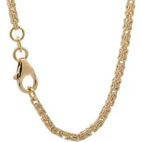 HOPLO Königskette Goldkette Königskette Armkette Breite 2,0 mm 19 cm 750 - 18 Karat Gold, Made in Germany