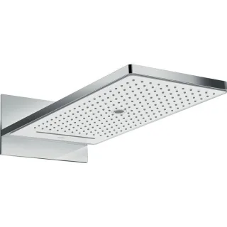 hansgrohe Rainmaker Select 580 Kopfbrause 24011400 weiss chrom, 3jet, EcoSmart 9 l/min, Wandmontage