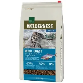 REAL NATURE WILDERNESS Trockenfutter Katze, Adult, Wildcoast, Thunfisch mit Huhn, Büffel & Krill 2,5 kg