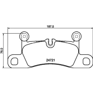 Hella Bremsbel?ge hinten Porsche Cayenne VW Touareg