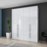 OTTO home Kleiderschrank Piano, inklusive Rahmen und Beleuchtung, soft-close-Funktion (viele Breiten zur Auswahl, 226cm hoch) beige oder weiß, UV lackiert, Hochglanzfronten, FSC-zertifiziert