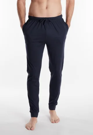 TOM TAILOR BODYWEAR - TOM TAILOR Herren Lange-Hose uni 1er Pack blau-dunkel-uni - Gr. - 52