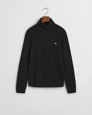 GANT - Rollkragenpullover aus extrafeinem Lambswool-Gemisch black - Gr. - XXL
