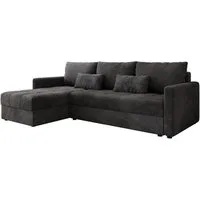 Luxusbetten24 Schlafsofa Designer Sofa Roma in Cord, mit Stauraum und Schlaffunktion