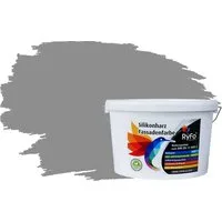 RyFo Colors Fassadenfarbe Silikonharz Fassadenfarbe Grautöne, 1 L ca. 6 m², Wasserabweisend, diffusionsfähig, schützt vor Schmutz, UV-beständig