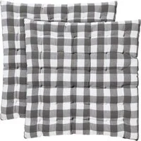 REDBEST Stuhlkissen Stuhlkissen "Nashville" 2er-Pack, Karo