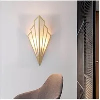 POPOLIC LED Wandleuchte Moderne Wandleuchte mit Fächer-Design, Mit sanftem Flammenlicht-Effekt für Flur, Wohnzimmer und Schlafzimmer.