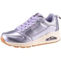 Skechers UNO-METALLIXS Sneaker, Keilsneaker, Plateausneaker, Schnürschuh, Halbschuh im Metallic-Look