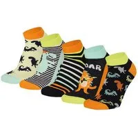 Yuhu Sneakersocken Jungen Socken Dino 5er Pack Kurzsocken (5-Paar)