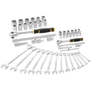 STANLEY FATMAX 1/2 + 1/4 Zoll Kombinationsschlüssel-Set im Koffer, 49-teilig - FMMT82827-1