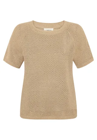 CARTOON - Strickpullover Beige/Gold - Gr. - 42