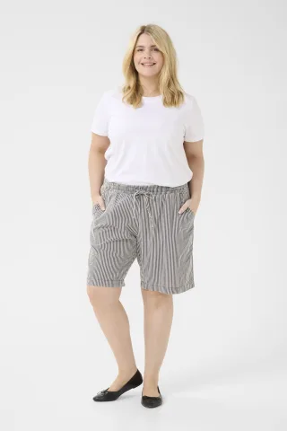 Shorts Loose fit Midnight/White Stripe blue white