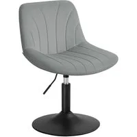 VASAGLE Barhocker Barstuhl, Küchenhocker, höhenverstellbar, um 360° drehbar (1 St), 46,5 x 43 x (65,5-77,5) cm (T x B x H), für Esszimmer, Küche