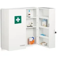 relaxdays Medizinschrank Abschließbarer Medizinschrank