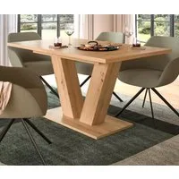 Inn.Furn Esstisch Home-X (Esszimmer Tisch in Eiche Artisan, ausziehbar, 150 cm - 190 cm), Melaminbeschichtet, bis zu 8 Personen