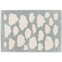 DomDeco Teppich Kurzflorteppich WOLKE,120 x 170 cm, Pflegeleicht & fusselfrei, Minimalistisch, modern, gemütlich