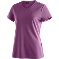 Maier Sports T-Shirt Trudy Damen Kurzarmshirt, leichtes Sommer Funktionsshirt, V-Ausschnitt