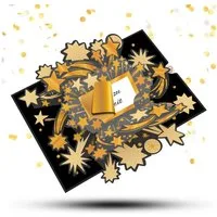 papercrush Geschenkkarte Goldenes Ticket Pop-Up Karte, Mit Rubbelsticker, Verschenkfertig, Handgemacht