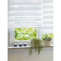 Doppelrollo mit Aluminiumkassette, GARDINIA, Lichtschutz, mit Bohren, freihängend, verschraubt, Hochwertige Optik und Staubschutz